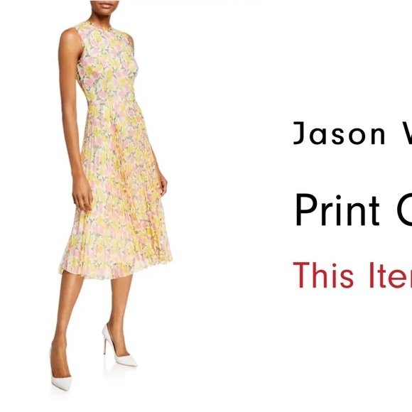 Jason Wu Dresses & Skirts - NWT JASON WU Floral Pleated Dress